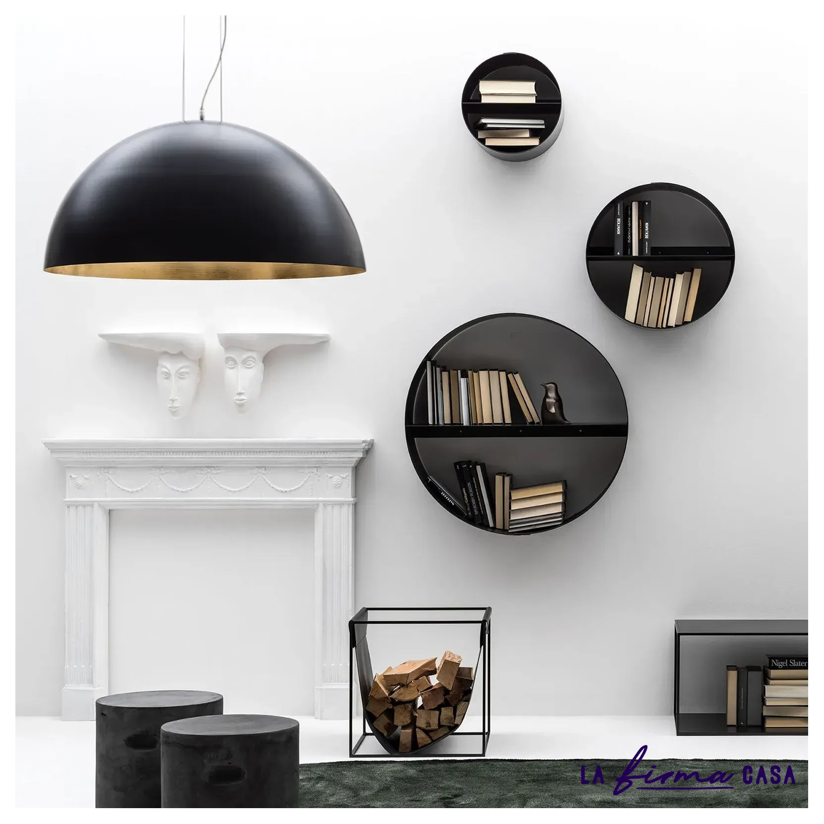 Giotto metal shelf by Adriani & Rossi in Canada