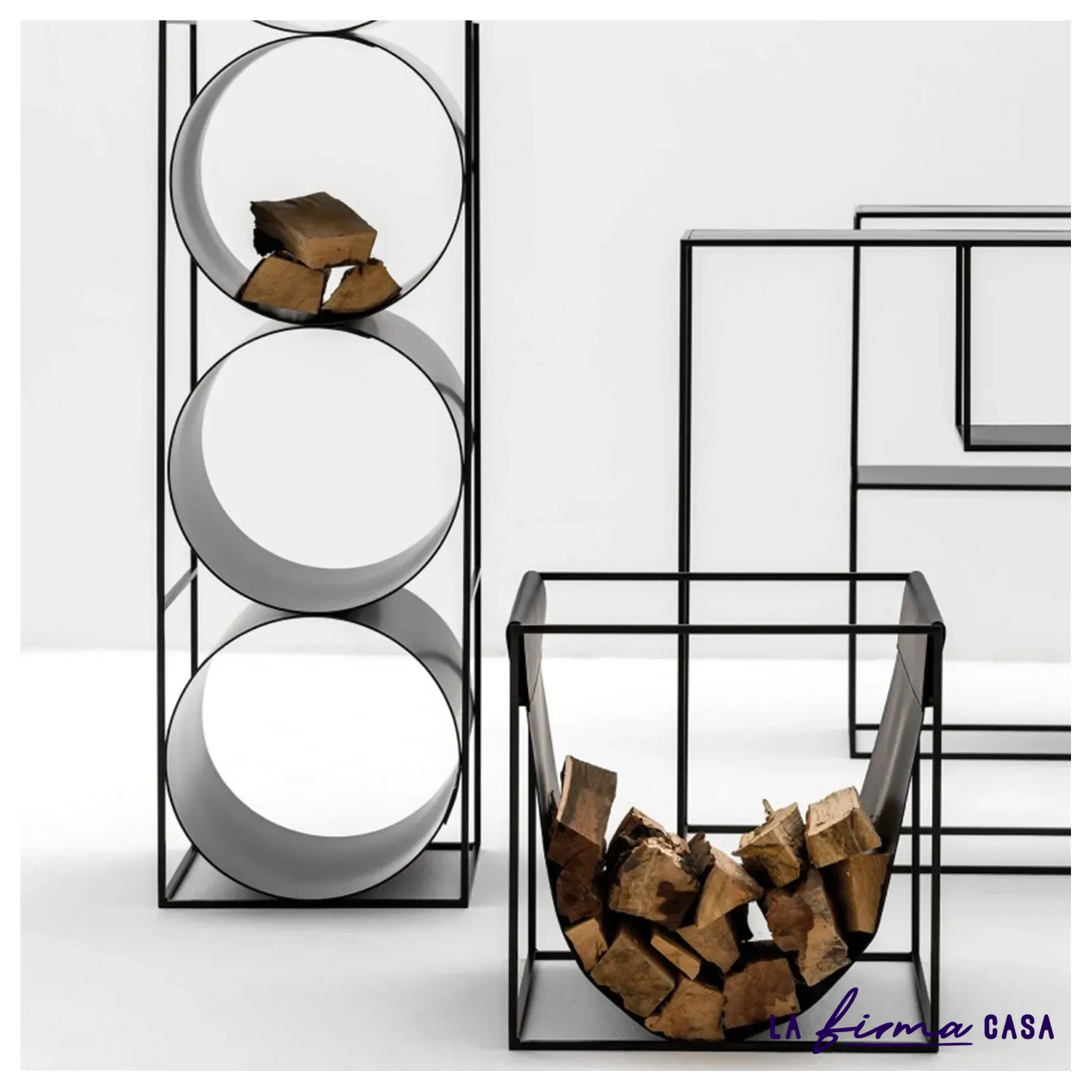Wave magazine log holder by Adriani & Rossi in Canada