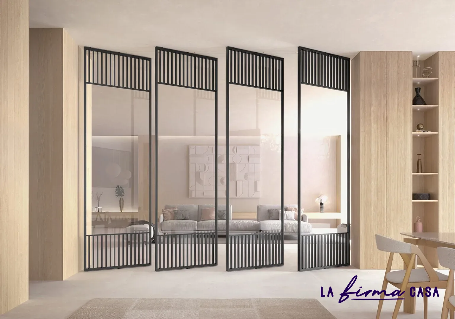 Barausse_carbon_pivot_doors_N50_jazz_milled55_wall_paneling-1536x1077 by Barausse in Canada