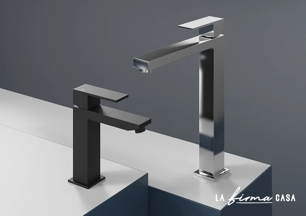 Cuadro square basin mixers by IW&W in Canada