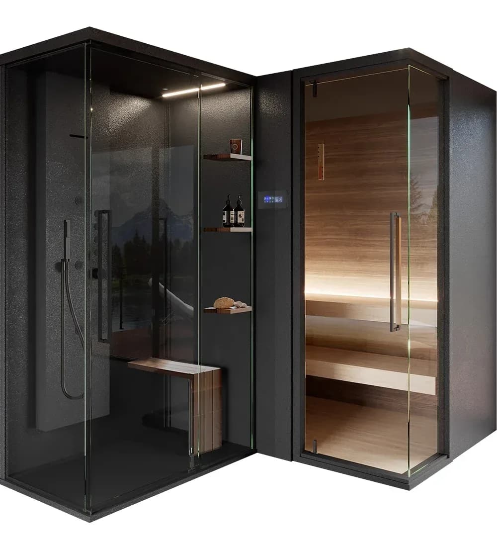 Zen combi duo corner by Megius Spa in Canada