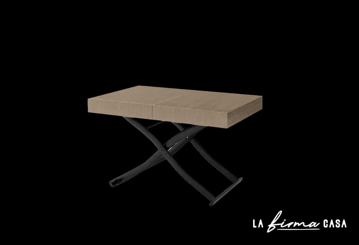Dione height adjustable wood table by Target Point in Canada