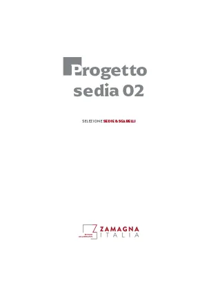 Progetto Sedia Catalogue 2 — cover
