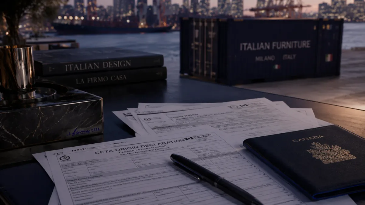 italian furniture home duties in canada